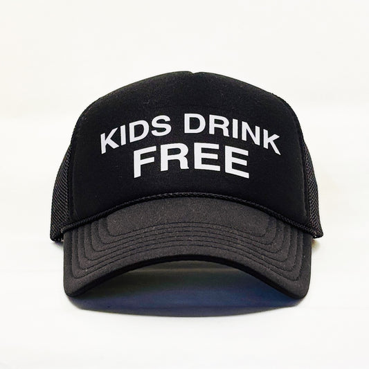 Kids Drink Free Trucker Hat